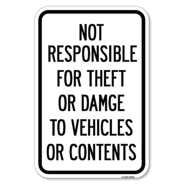 Signmission Safety Sign, 12 in Height, Aluminum, 23541 A-1218-23541 - main